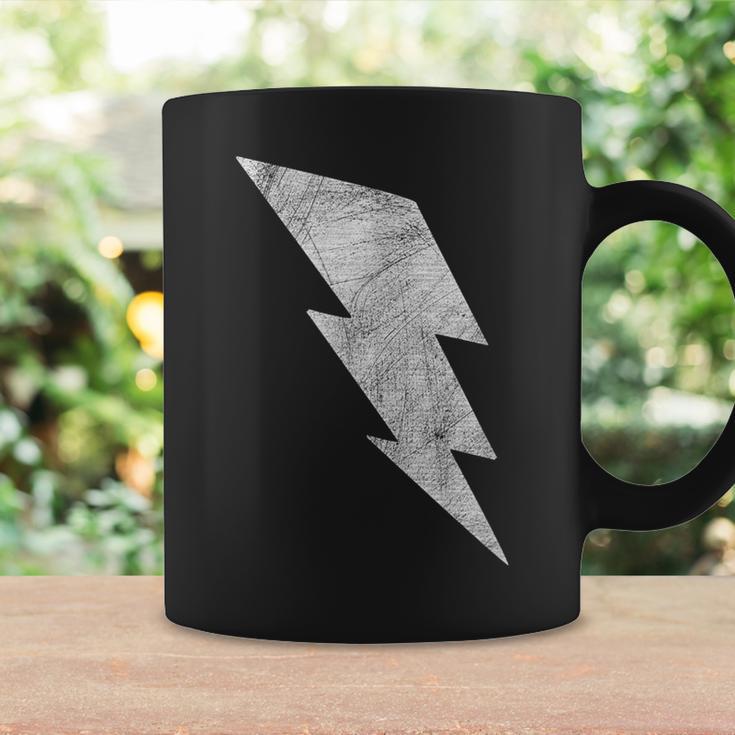 White Retro Vintage Lightning Bolt Graphic Kid Coffee Mug Gifts ideas