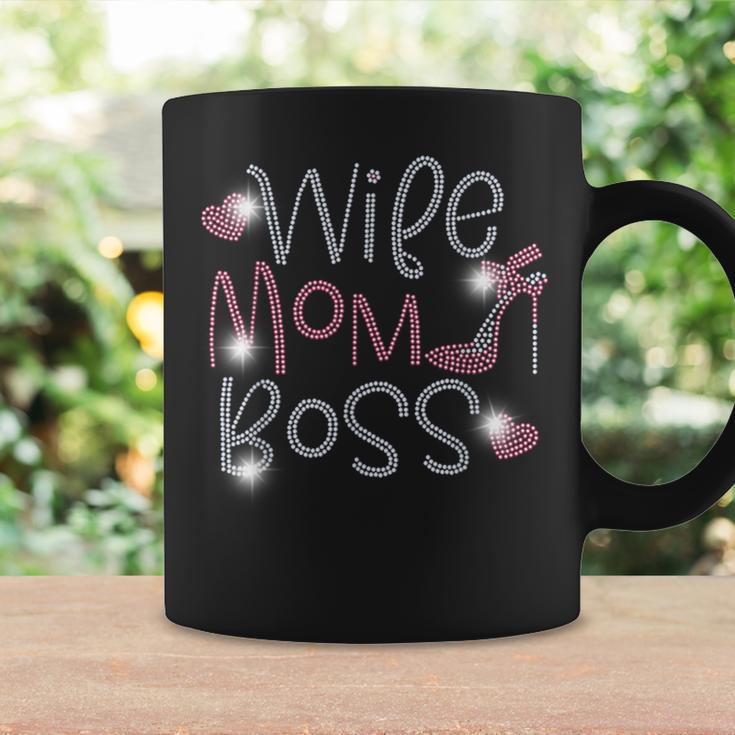 Wife Mom Boss Bling Rhinestone Birthday Party Coffee Mug Gifts ideas
