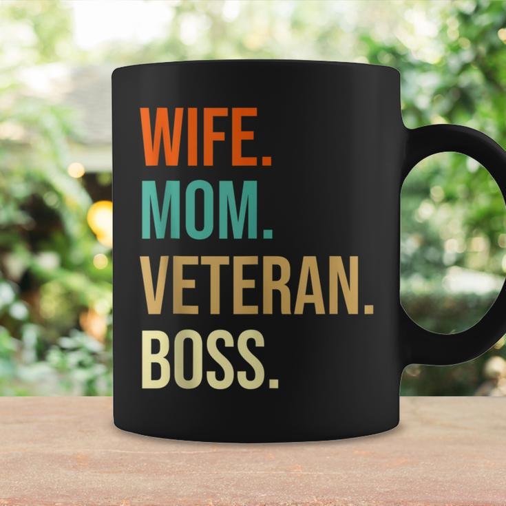 Wife Mom Veteran Boss Veterans Day Military Patriotic Coffee Mug Gifts ideas
