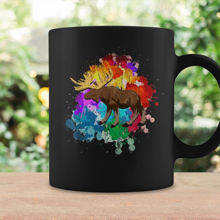 Wild Animal Wildlife Canada Forest Elk Colorful Moose Coffee Mug Gifts ideas