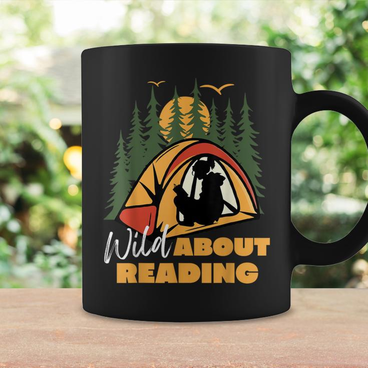 Wild About Reading Books Readers Camping Lovers Teachers Coffee Mug Gifts ideas