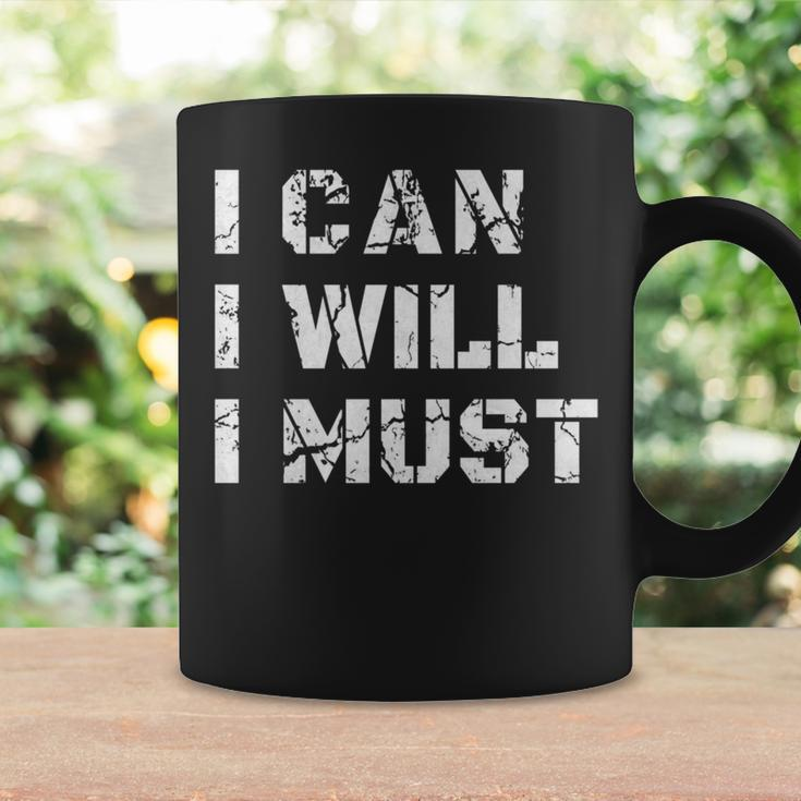 I Can I Will I Must Success Motivational Long Gym Coffee Mug Gifts ideas