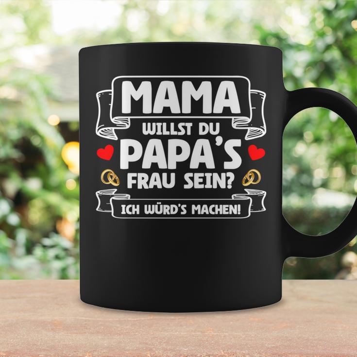 Willst Du Papa's Frau Sein Hochzeitsantrag Marriage Proposal Long-Sleeved Tassen Geschenkideen