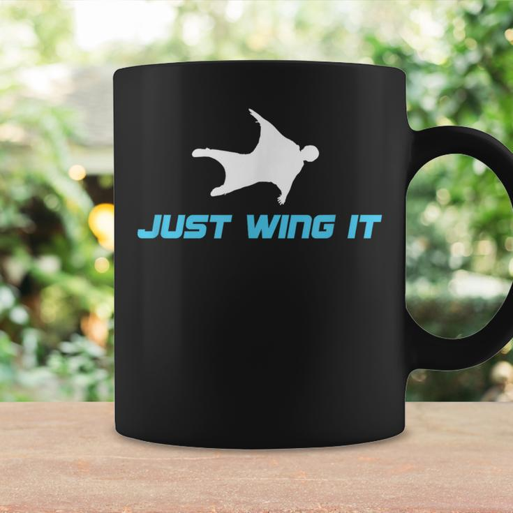 Wingsuit Base Jumping Wingsuit Flying Skydiving Just Wing It Coffee Mug Gifts ideas