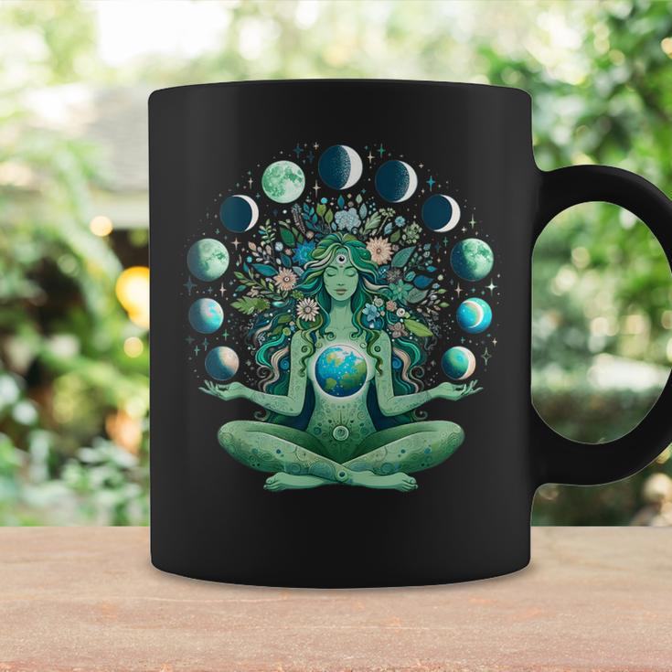 Witchy Nature Goddess Mother Earth Day Moon Phases Aesthetic Coffee Mug Gifts ideas