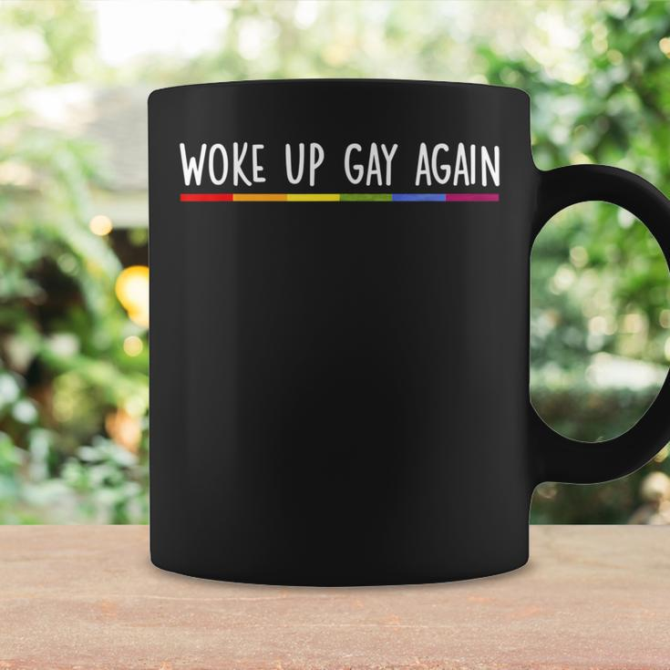 Woke Up Gay Again Rainbow Gay Pride Lgbtq Quote Saying Meme Coffee Mug Gifts ideas