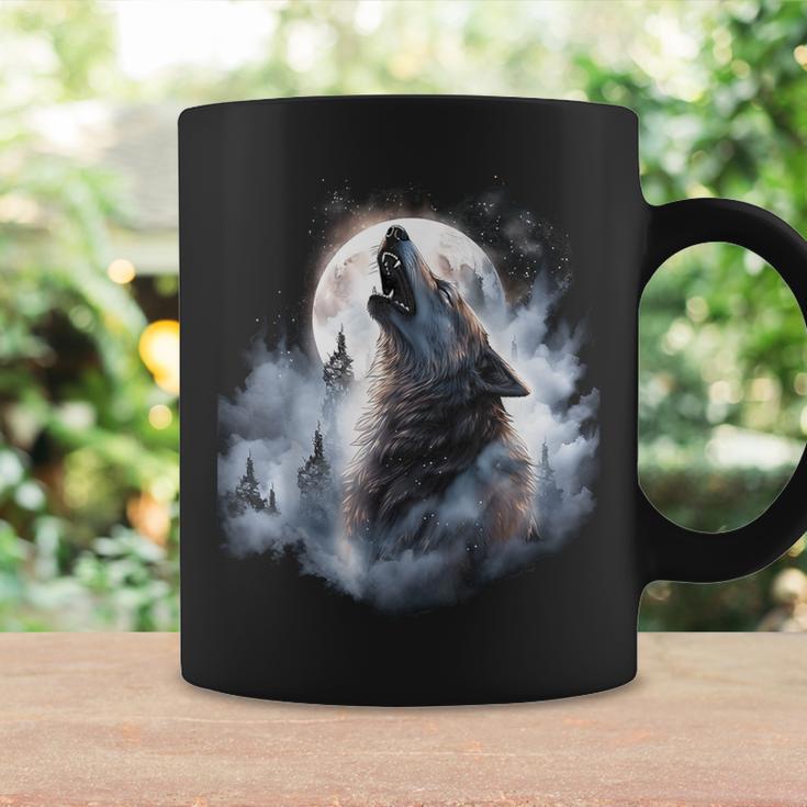 Wolves Howling At Moon Wolf Wild Animal Coffee Mug Gifts ideas