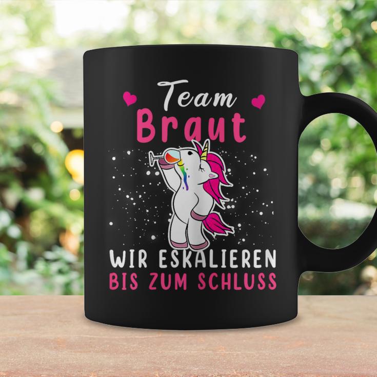 Women's Team Braut Wir Escalieren Bis Zum Kluss Unicorn S Tassen Geschenkideen