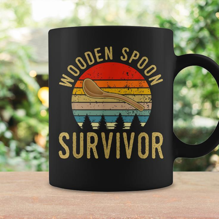 Wooden Spoon Survivor Vintage Retro Humor Coffee Mug Gifts ideas