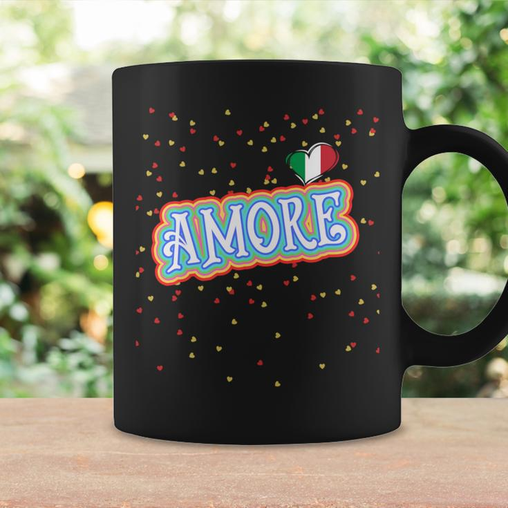 The Word Amore Heart In The Italian Flag Color For Tourists Coffee Mug Gifts ideas