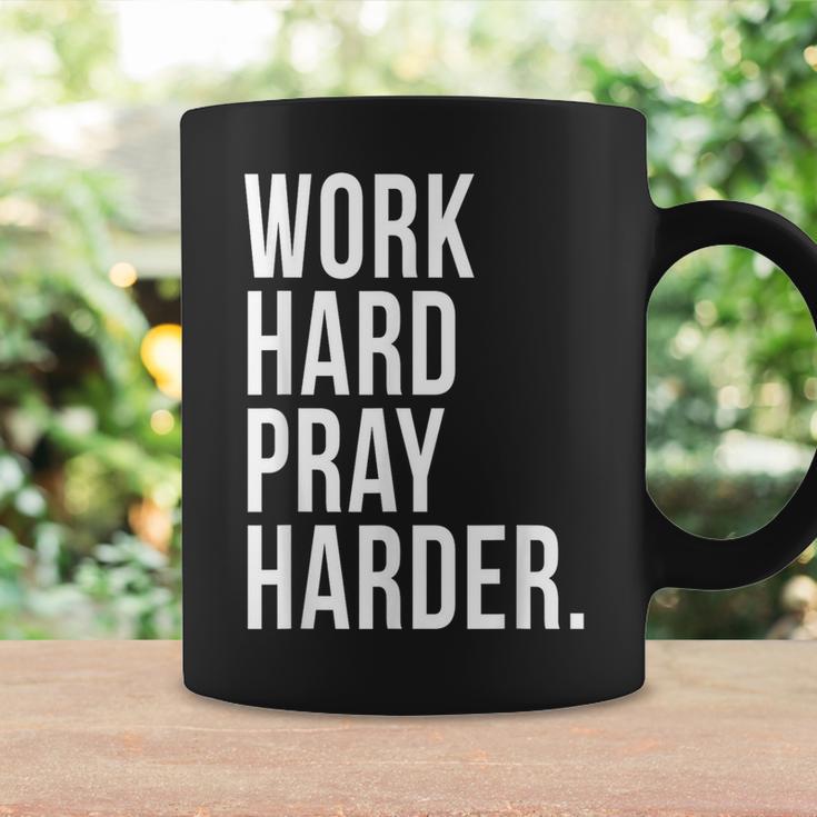 Work Hard Pray Harder God Prayer Christian Catholic Coffee Mug Gifts ideas