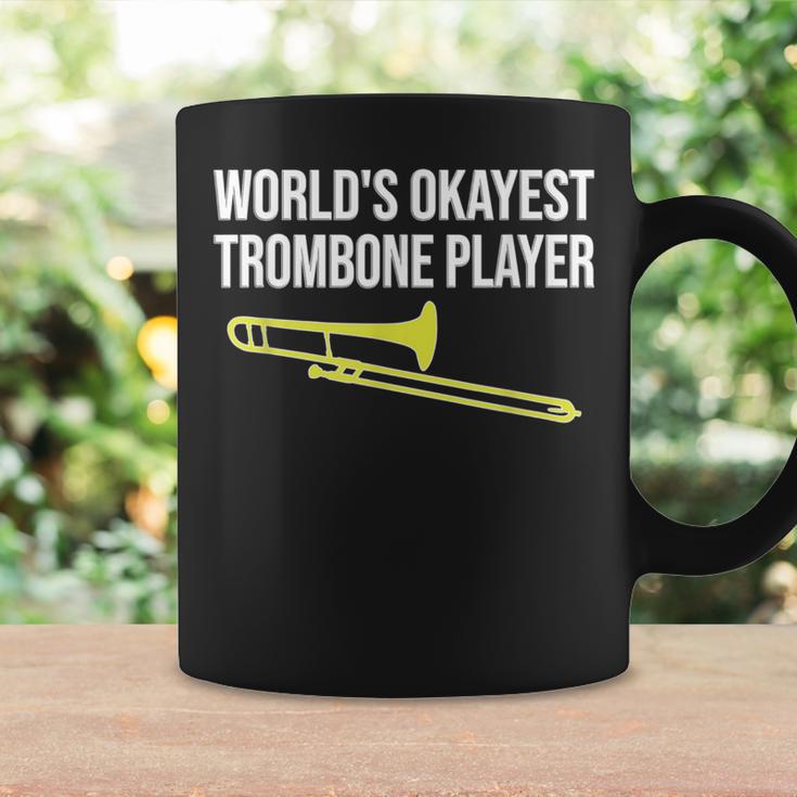 World's Okayest Trombone Player Trombone Coffee Mug Gifts ideas