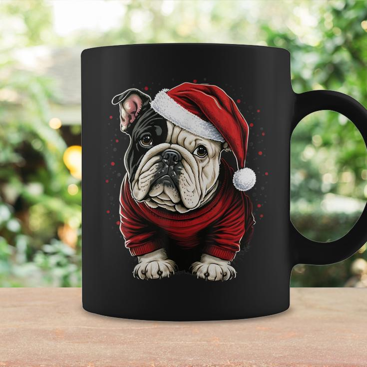 Xmas Bulldog Santa On Christmas Bulldog Coffee Mug Gifts ideas