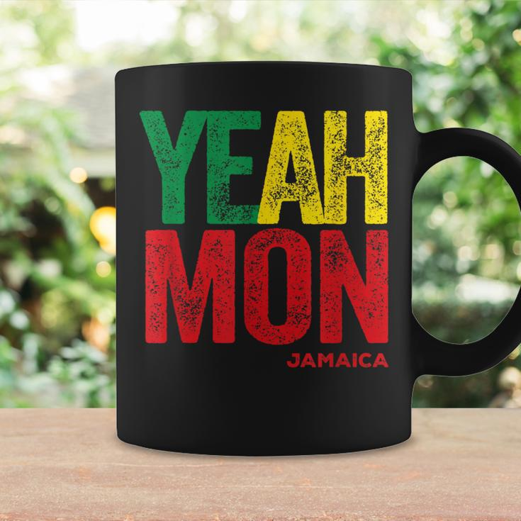Yeah Mon Retro Jamaica Patois Slang Jamaican Souvenir Patwah Coffee Mug Gifts ideas