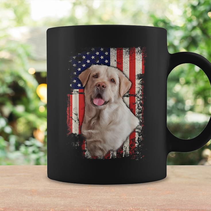Yellow Labrador Labs Patriotic American Flag Dog 4Th Of July Coffee Mug Gifts ideas