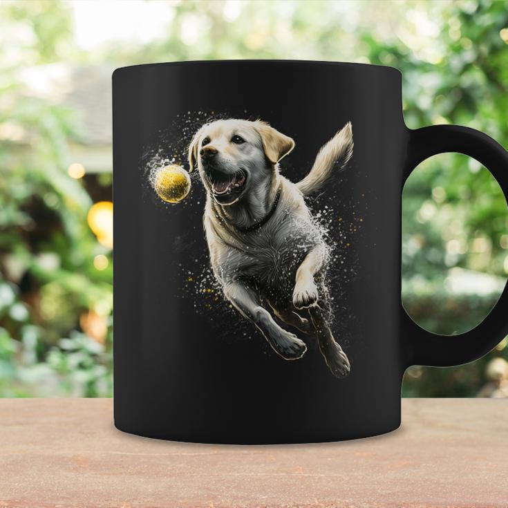Yellow Labrador Retriever Chasing A Ball Labrador Retriever Coffee Mug Gifts ideas