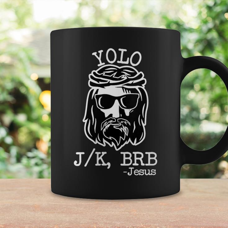Yolo Lol Jk Brb Jesus Christmas X Mas Religious Christ Coffee Mug Gifts ideas