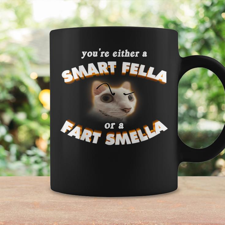 You're Either A Smart Fella Or A Fart Smella Meme Coffee Mug Gifts ideas