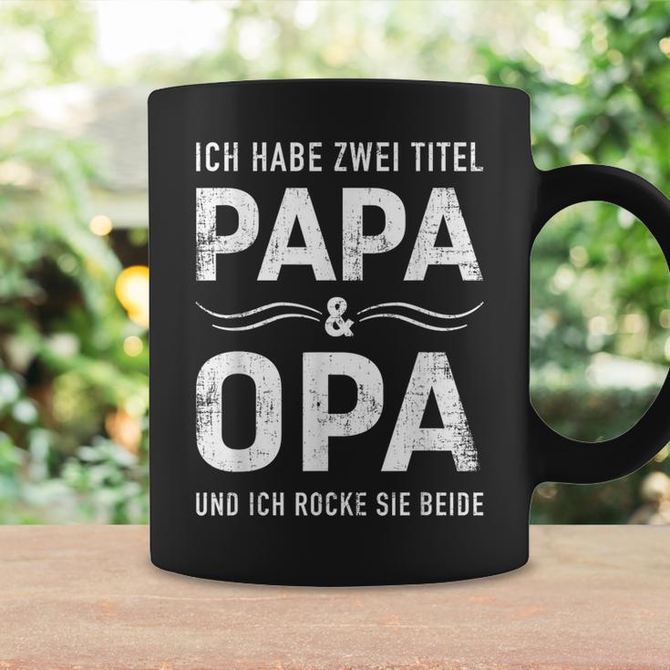 Zwei Titel Papa Opa Füratertag Geburtstag Weihnachten Tassen Geschenkideen