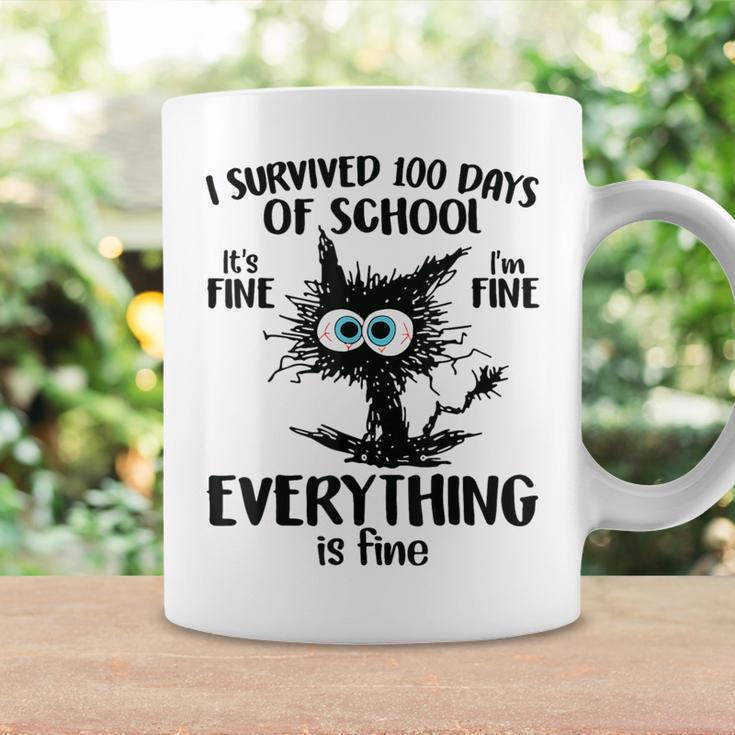 100 Days Of School It's Fine I'm Fine Everthing Is Fine Coffee Mug Gifts ideas