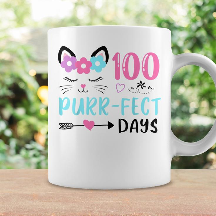 100 Purrfect Days Cute Cat Student School Coffee Mug Gifts ideas