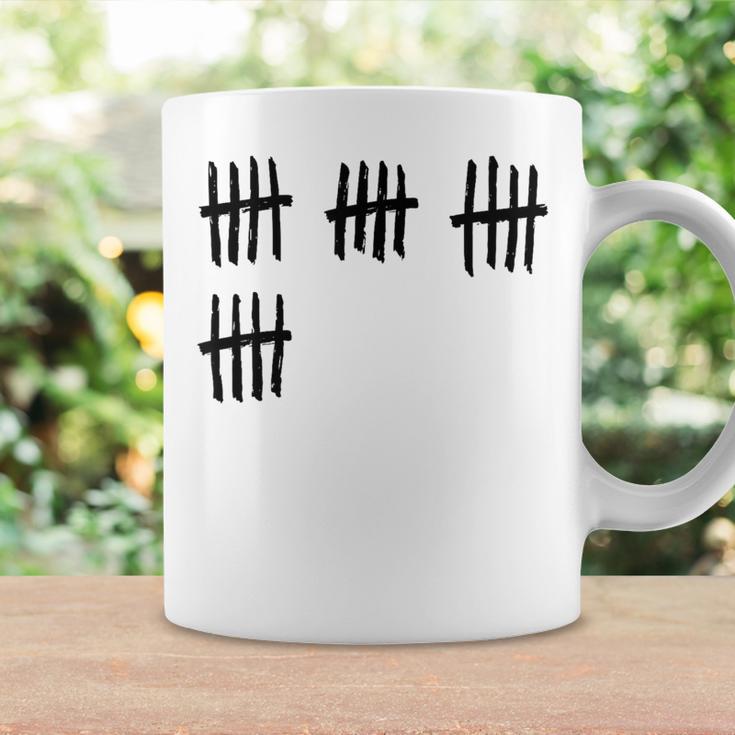 20Th Birthday Outfit 20 Years Old Tally Marks Anniversary Coffee Mug Gifts ideas