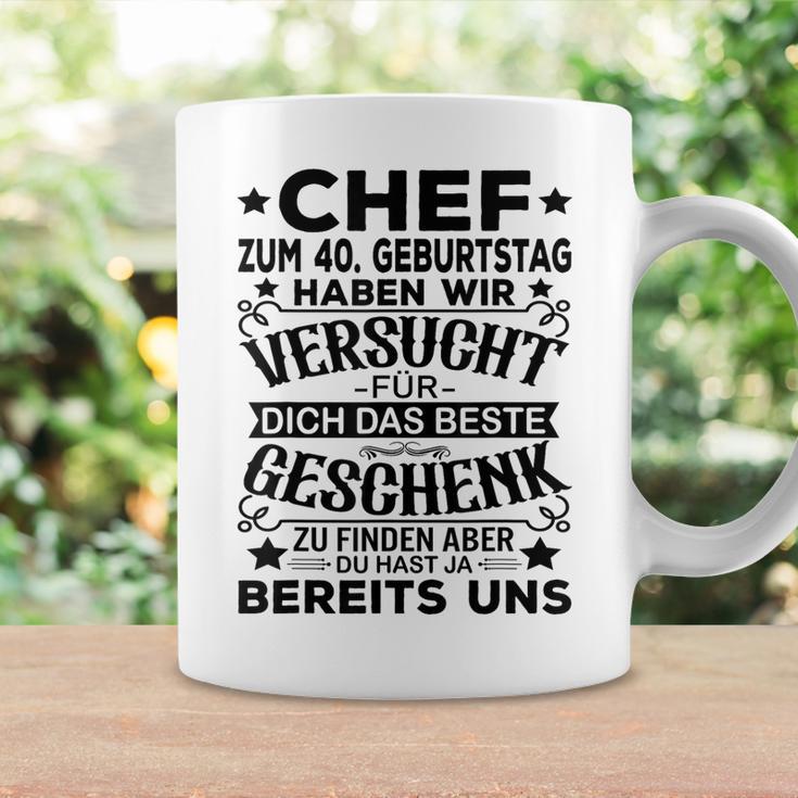 40Th Birthday Chef Für Dich Das Beste 40 Jahre Gray Tassen Geschenkideen