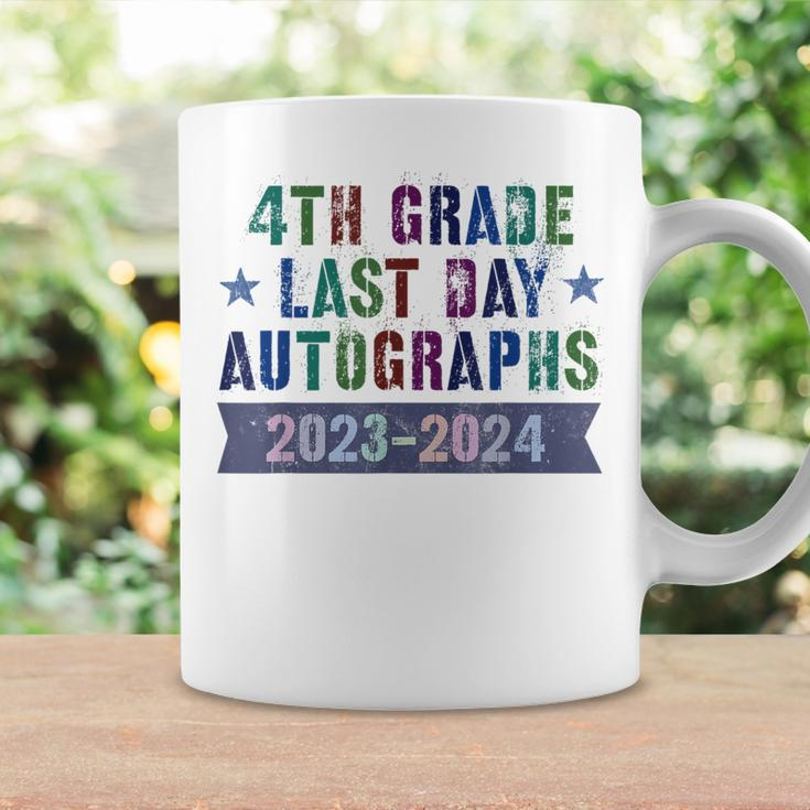 4Th Grade Last Day School Autographs 2024 Graduation Sign My Coffee Mug Gifts ideas