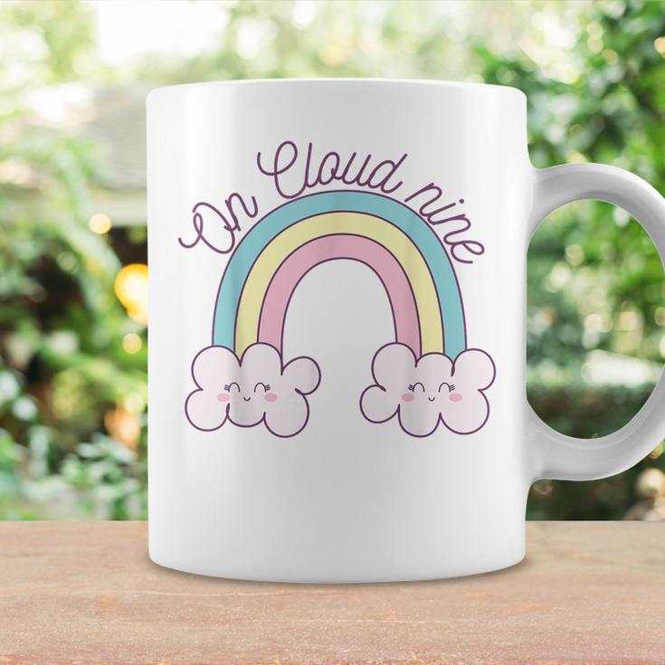 9Th Happy Birthday 9 Years Old Girl Rainbow On Cloud Nine Coffee Mug Gifts ideas