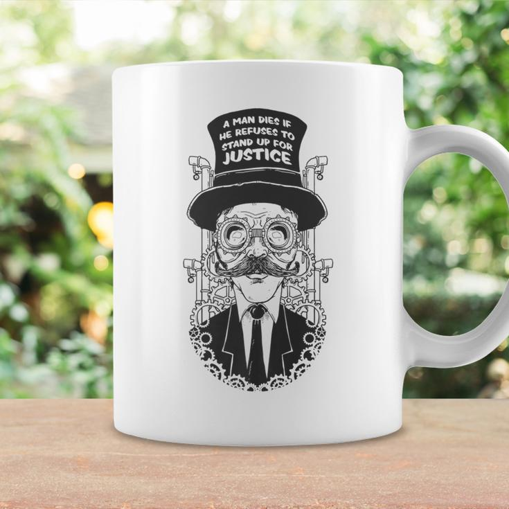 'A Man Dies If He Refuses To Stand Up' Coffee Mug Gifts ideas