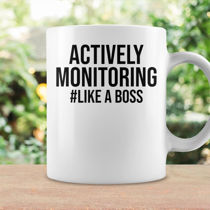 Actively Monitoring Like A Boss Testing Teacher Coffee Mug Gifts ideas