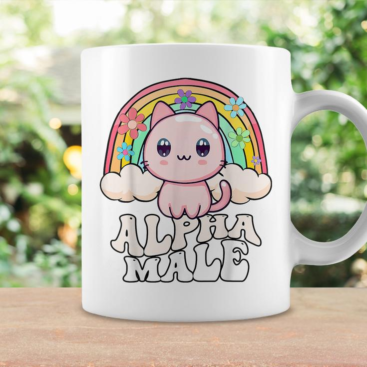 Alpha Male Cat Rainbow Coffee Mug Gifts ideas