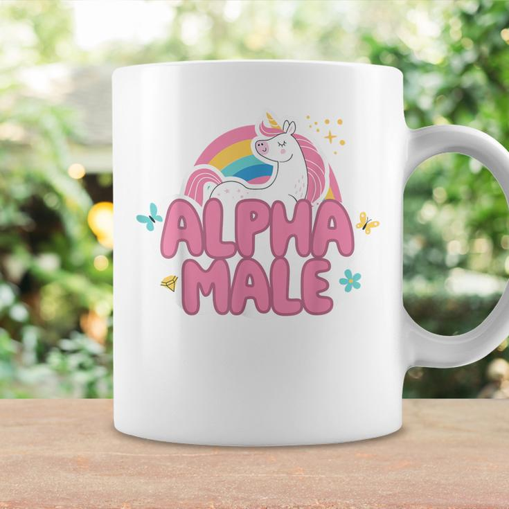 Alpha Male Unicorn Rainbow Ironic Sarcastic Humor Coffee Mug Gifts ideas