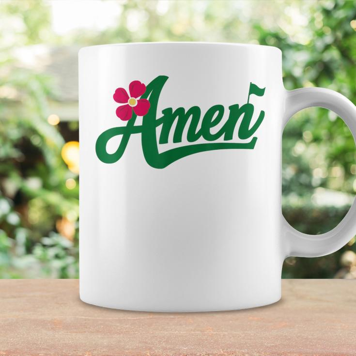 Amen Master Golf Tournament Golfing Girl Pink Flower Coffee Mug Gifts ideas