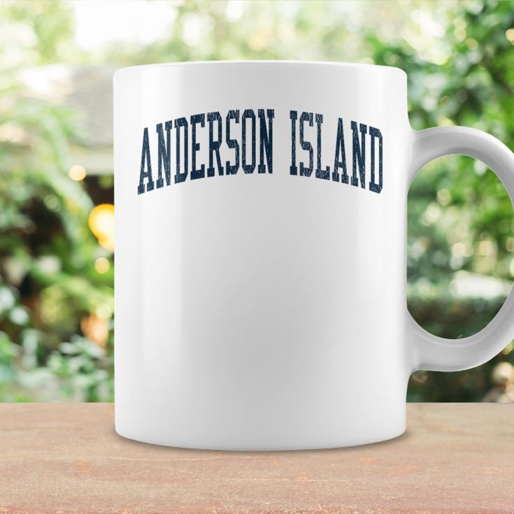 Anderson Island Wa Vintage Athletic Sports Jsn2 Navy Print Coffee Mug Gifts ideas