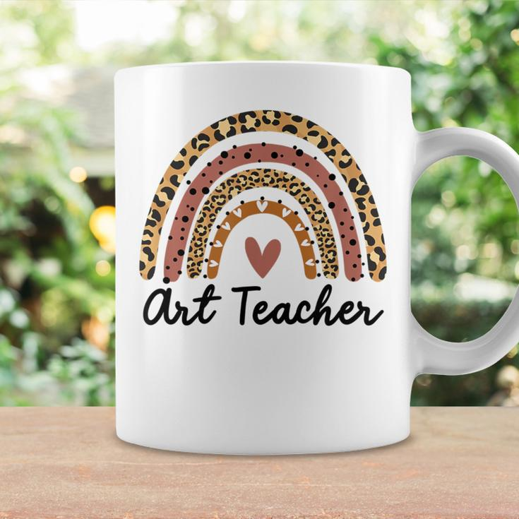 Art Teacher Rainbow Leopard Teacher School Coffee Mug Gifts ideas