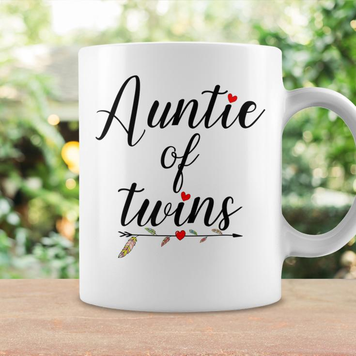 Auntie Of Twins Double Heart Pregnancy Announcement Coffee Mug Gifts ideas