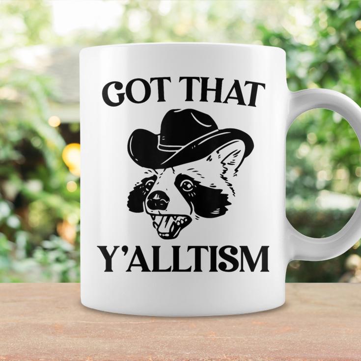 Autism Got That Y'alltism Meme Autistic Raccoon Coffee Mug Gifts ideas