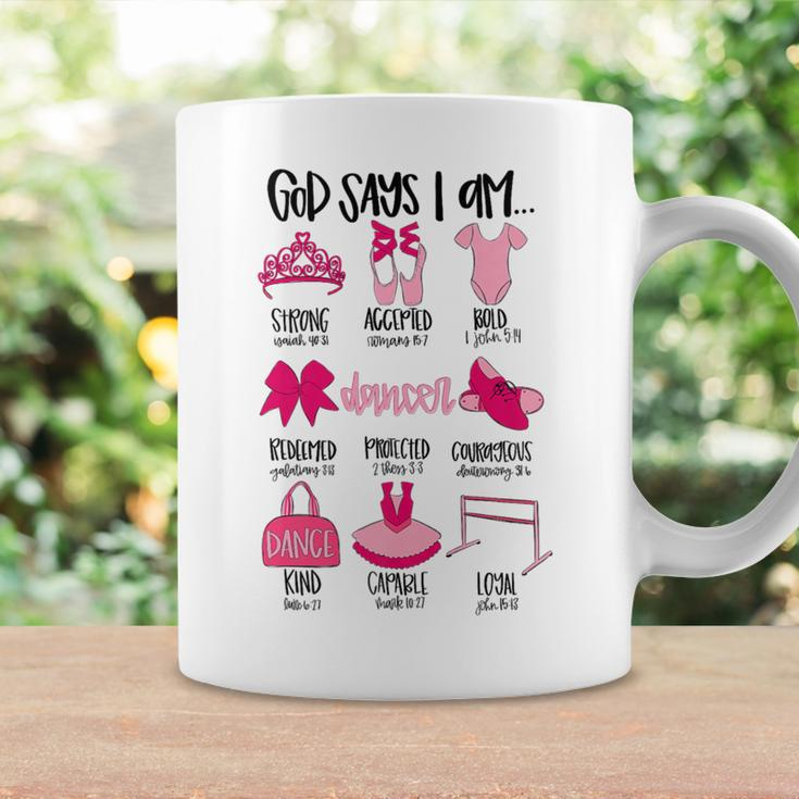 Ballet Dancer Christian God Says I Am Bible Verse Religious Coffee Mug Gifts ideas