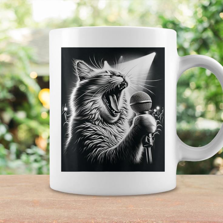 Band Musician Vocalist Singer Cat Singing Coffee Mug Gifts ideas