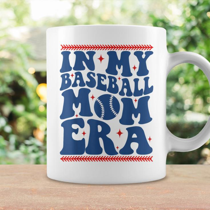 In My Baseball Mom Era Groovy Baseball Mom Team Mother's Day Coffee Mug Gifts ideas