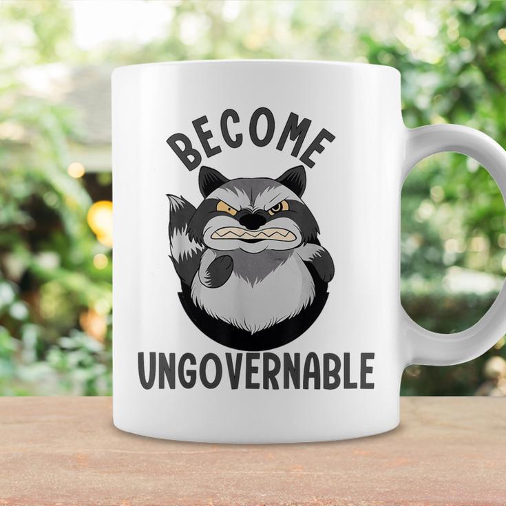 Become Ungovernable Raccoon Face Meme Opossum Lover Coffee Mug Gifts ideas