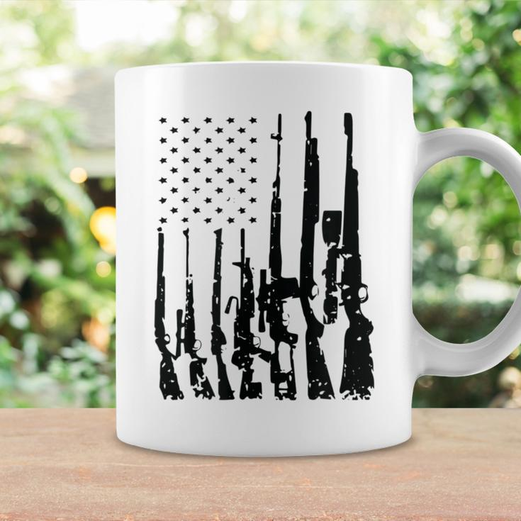 Big American Flag With Machine Guns Gun Flag Coffee Mug Gifts ideas