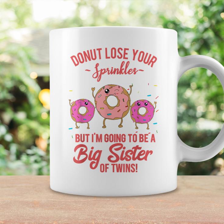 Big Sister Of Twins Baby Announcement Twin Girls Baby Reveal Coffee Mug Gifts ideas