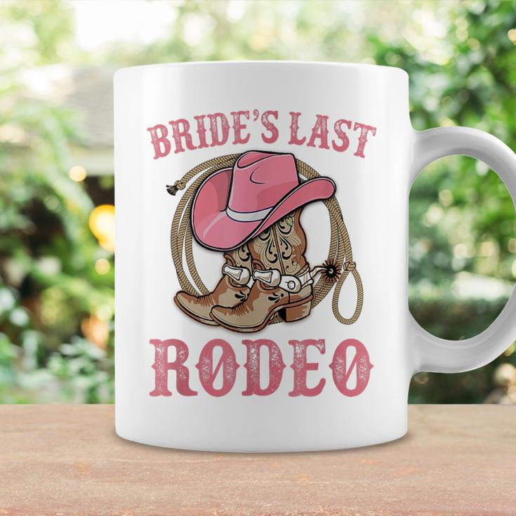Bride's Last Rodeo Cowgirl Hat Bachelorette Party Wedding Coffee Mug Gifts ideas