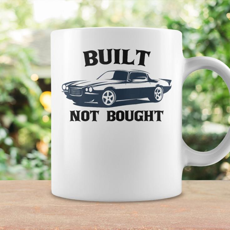 Built-Not-Bought Mechanical Muscle Cars Vintage Graphic Mens Coffee Mug Gifts ideas