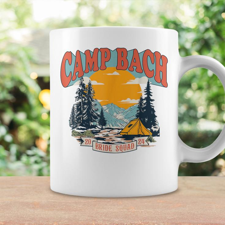 Camp Bach Bride Squad 2024 Retro Camping Bachelorette Party Coffee Mug Gifts ideas