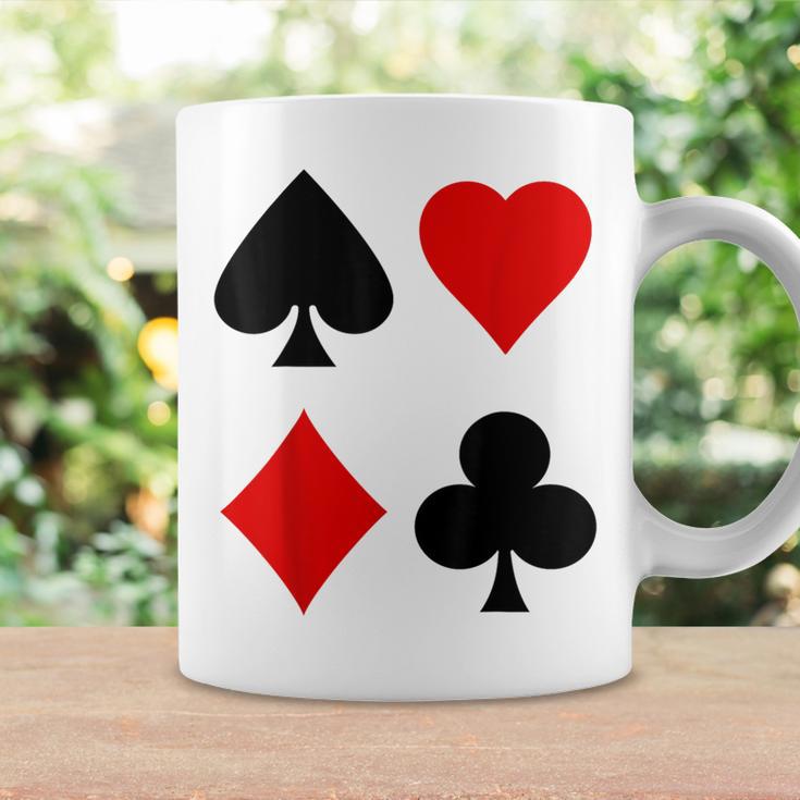 Cartes À Jouer Symboles Diamants Pique Clubs Coeurs Couleurs Tasse Idées cadeaux