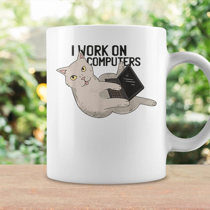 Cat Cat Kitten Programmer Computer Science Tassen Geschenkideen