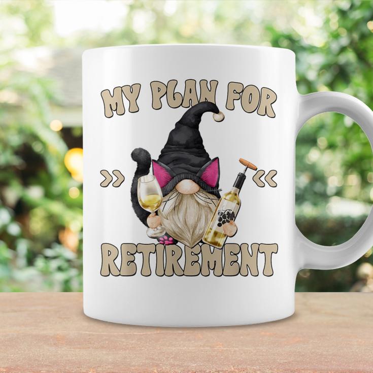 Cat And Wine Gnome Grandpa Retirement Plan For Cat Dad Coffee Mug Gifts ideas